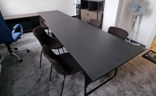 Stół konferencyjny wg MS-VSK200 (160 cm), kolor czarny Shadow